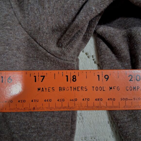 Banana Republic Womens Size S Shawl Neck Brown 2 Button Sweater Kangaroo Pocket - Picture 10 of 13